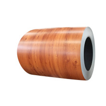 Golden oak aluminum fascia coil