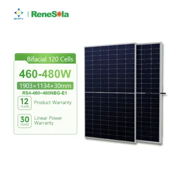 Renesola Bifacial Dual Glass Mono Solar Panels: Affordable 460W to 480W Half Cell PV Module Prices