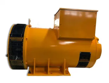 Yellow single bearing Diesel Synchronous Brushless Generator