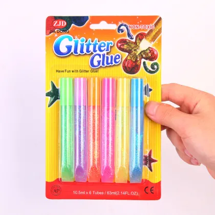 6 Color Gold Powder Glue Glitter Decoration DIY Painting Art Kits