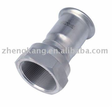 Female adapter-stainless steel press fitting