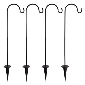 Customizable Outdoor Shepherd's Hook Lamp with 3 Parts - Disassemblable Design for Garden Use