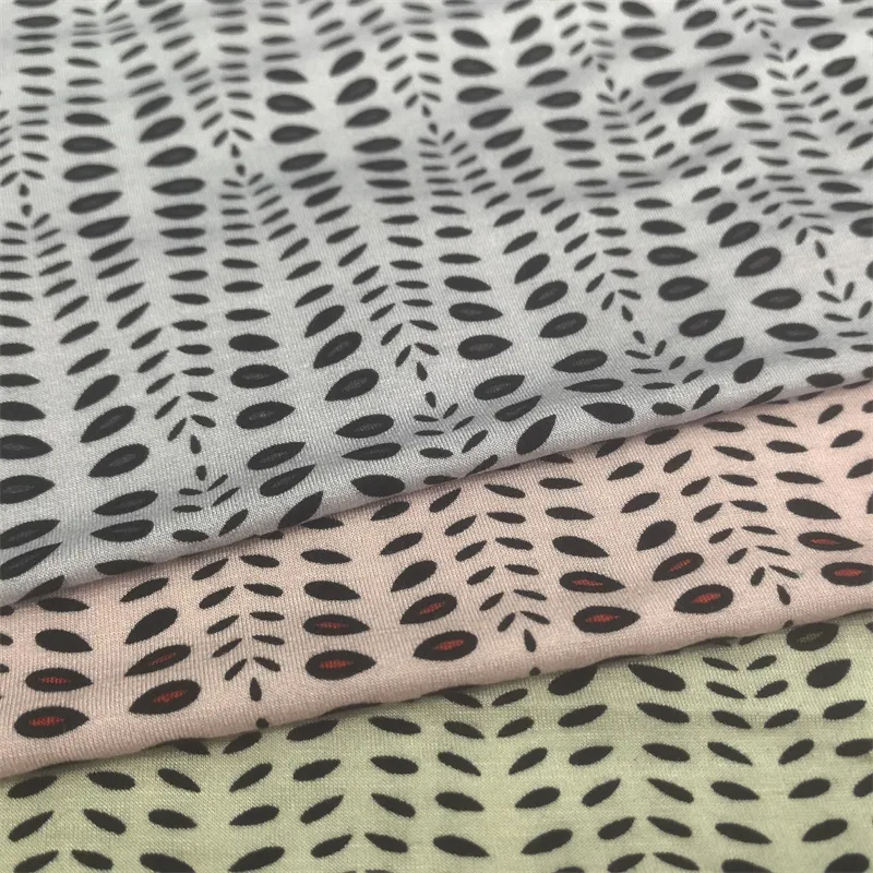 พรีเมี่ยม 95% วิสโคส 5% ผ้าสแปนเด็กซ์สำหรับเดรส