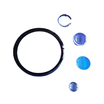 Φακός λέιζερ D-ZK3: διάμετρος 2,8mm, κεντρικό πάχος 1,95mm, εστιακό μήκος 5mm, μήκος κύματος 400-700nm