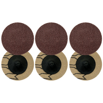 2" 50mm Aluminum Oxide Abrasive Quick Change Roll Lock Red Surface Conditioning Disc