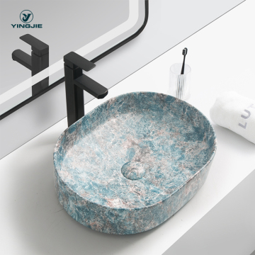 Artificial Stone Bathroom Sink Quartz Vanity Counter Top
