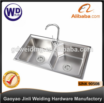 Stainless Steel Kitchen Bar Sink Topmount Single Bowl Water Tank Sink-9050D