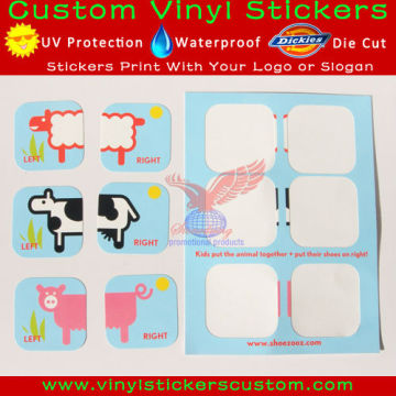 soft custom vinyl die cut stickers