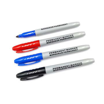 Marqueurs permanents du point fin en gros - 12 marqueurs d'encre imperméables de pack pour l'école et le bureau