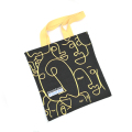 Προσαρμοσμένη αφηρημένη ζωγραφική μοτίβο καμβά τσάντες για ψώνια