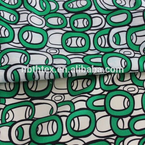 printed cotton stretch twill fabric