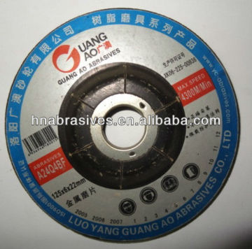 T27 5 inch resin bond abrasive grinding wheel for metal