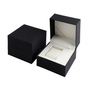 Boîte d'emballage noire haut de gamme personnalisable pour PU Smart Watch avec option d'impression de logo
