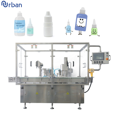 High Accuracy Automatic Eye Drop Bottle Filling Capping and Labeling Machine
