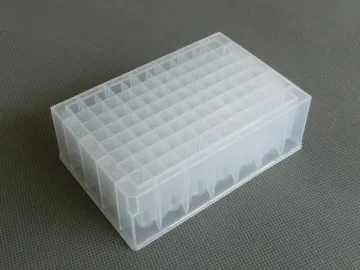 96 well square hole deep well plate 1.3ml