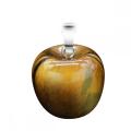 3D Tiger Eye Apple Pendant Necklace for Women Girls