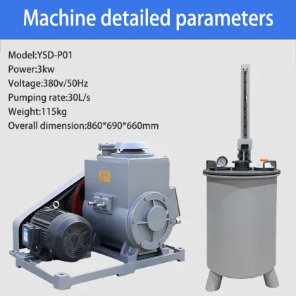 Silicone material vacuum mix machine