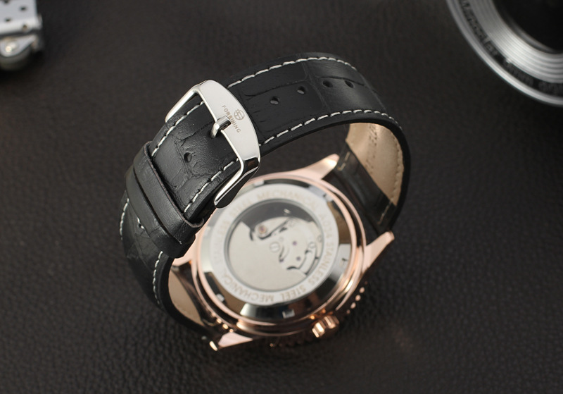 3 atm waterproof alloy stainless mechanic watch