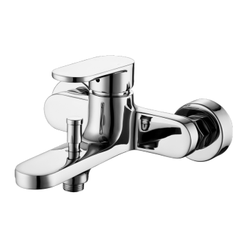Single lever bath mixer for exposed installation