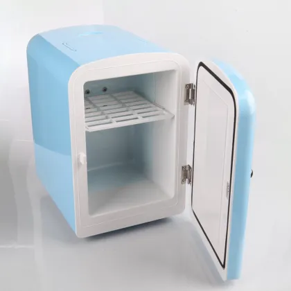 Blue 4L 6 Cans Home Mini Refrigerator