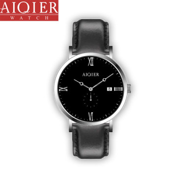 casual stainless steel quartz watch for men
