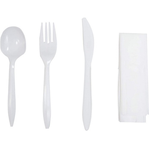 Black Disposable Plastic Cutlery Set Spoons Knives Tea Spoon