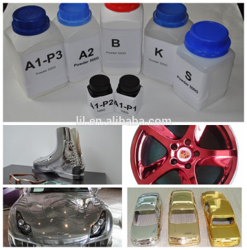 Colorful liquid chrome paint, mirror chrome spray paint,chrome paint for wheels