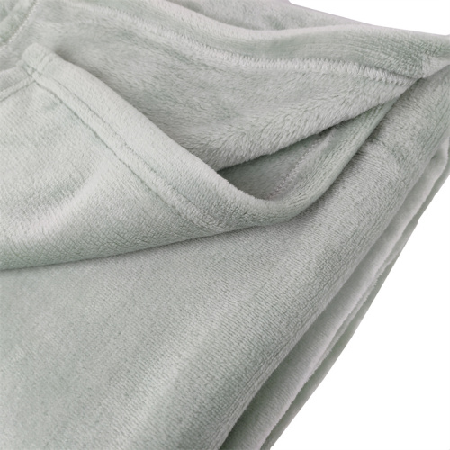 Omkeerbare microplush aangepaste flanel fleece gooi dekens