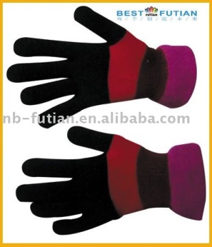 unisex acrylic stripe magic gloves manufacturer