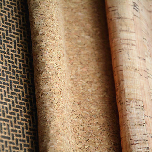 Custom Color Cork Biodegradable Leather for Wall