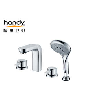 Bathtub Faucet Three Holes Hand Shower Tap