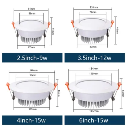Tuya ZigBee 3.0 2.5 Inch 9W RGBW Smart Downlight Kit - Compatible with Smartthings and Echo