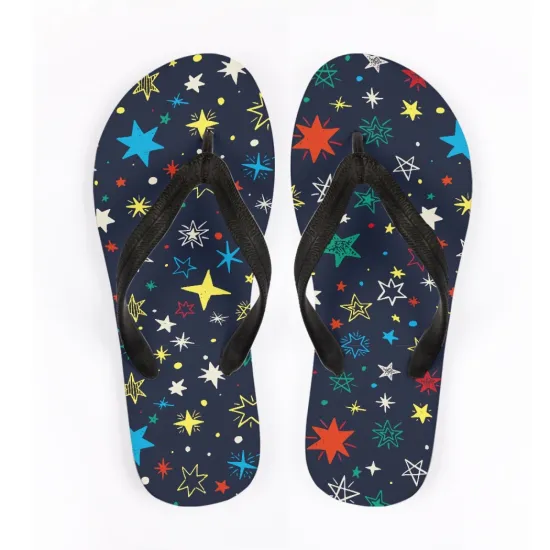 Wholesale Star Moon Style Summer Outdoor Rubber Flip-Flops