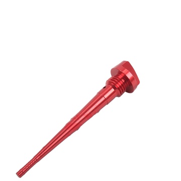 Echte rood geanodiseerde billet aluminium peilstok voor crossmotor- en pitfietsmotoren