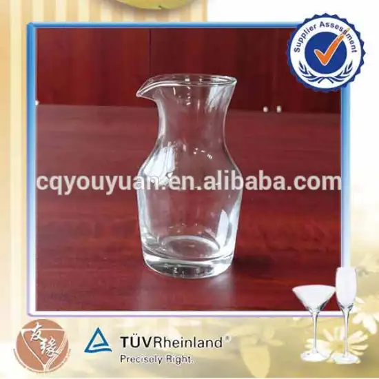 120ml nimi size clear glass water carafe