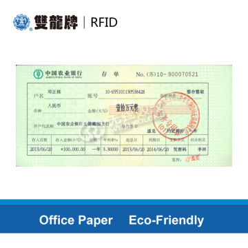 Anti-counterfeiting RFID Finance Tickets