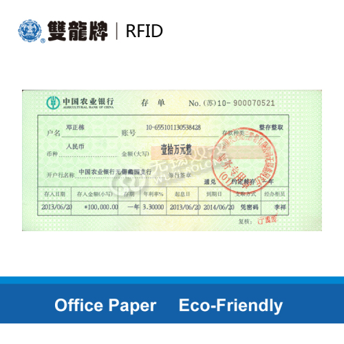 offset printing RFID Finance Tickets