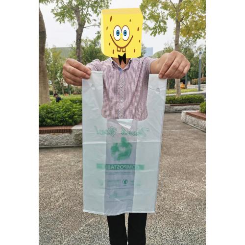 Sacs en plastique biodégradables compostables pour T-shirts