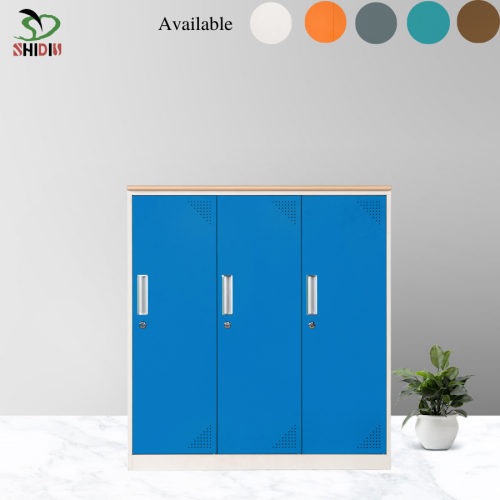 3 Compartment Low Lockers for Office