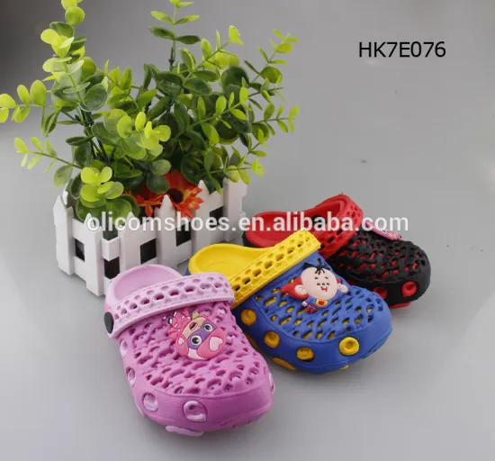 2017cute kids shoes cheap eva holey clog shoes ,new model summer garden kids clogs cute