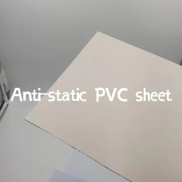 Opaque smooth anti-static PVC sheet