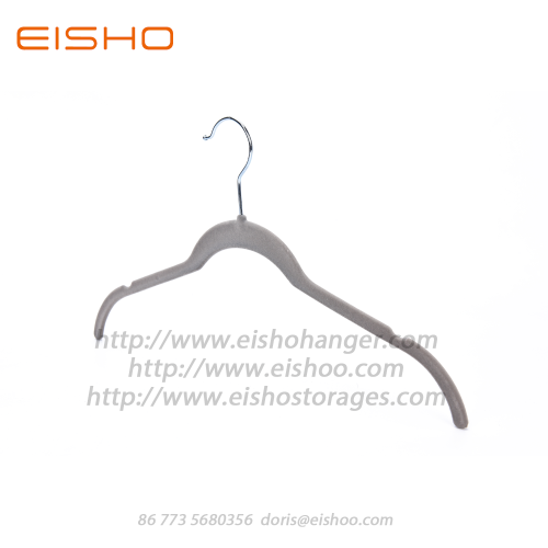 EISHO Adult Grey Velvet Shirt Kleiderbügel FV006-42