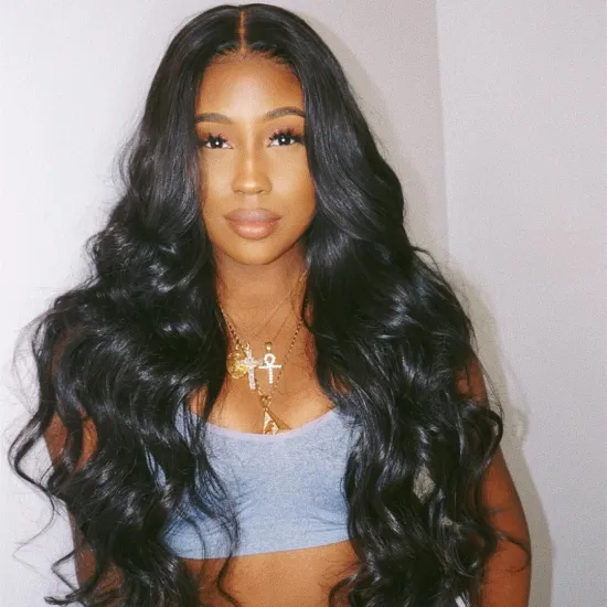 Beauty youth Large Cap Wigs Natural color wig curly hair brazilian human hair 1b Italian lace frontal wig grade 10A