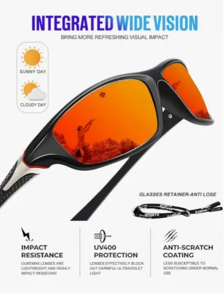 Men Polarized Sunglasses with UV Protection Driving Glasses