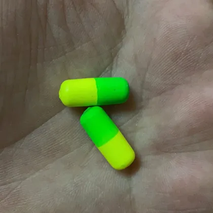 EPS Foam Pill Snell Floats for DIY Pompano Surf Fishing Rigs