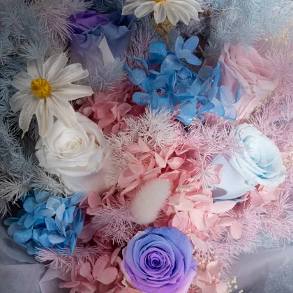 Festival Gift: Preserved Dried Flower Bouquet Handmade Flower Bouquet