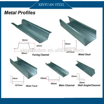 Top quality hot sale low price galvanized steel ceiling system profile for drywall partition