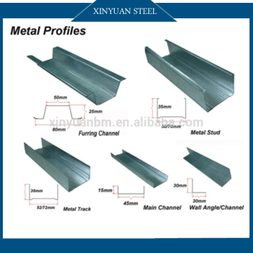 Top quality hot sale low price galvanized steel ceiling system profile for drywall partition