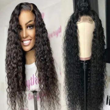 Wholesale Raw Indian Virgin Hair HD Lace Frontal Wig Women Curly Wig Full Swiss Lace Front Closure Human Hair Wig Kinky Curly
