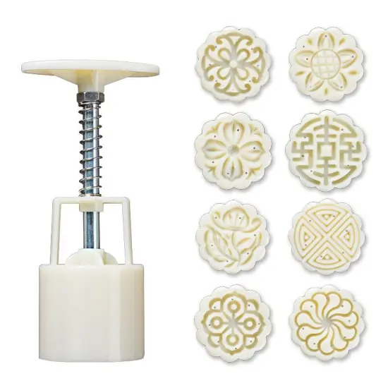 Wholesale Hot Selling Mid-autumn Festival Plastic Mooncake Mould Set